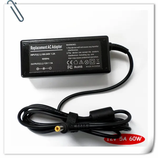 12 V 5A AC зарядное устройство для адаптера для PROVIEW ЖК-дисплей монитор PL566 PL766 PL866 PL966