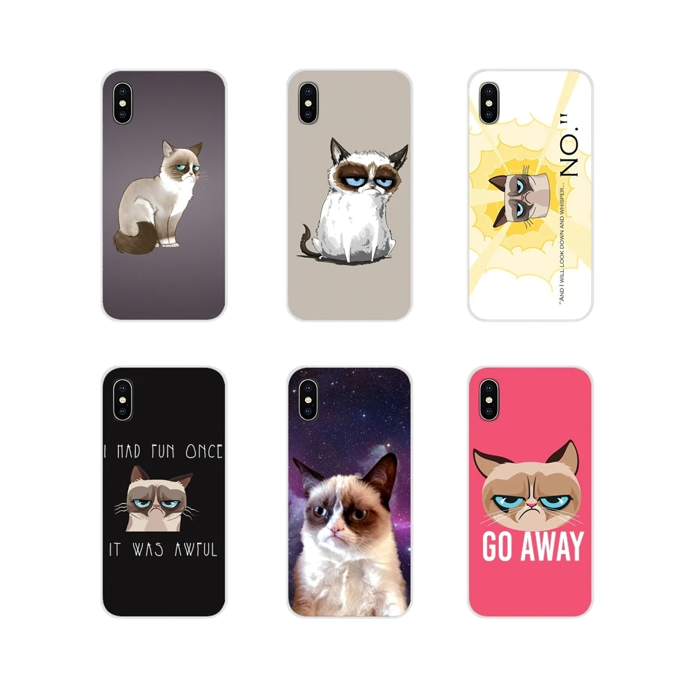 

grumpy cat meme Lovely Colorful Cute Silicone Case For Xiaomi Redmi Note 6A MI8 Pro S2 A2 Lite Se MIx 1 Max 2 3 For Oneplus 3 6T