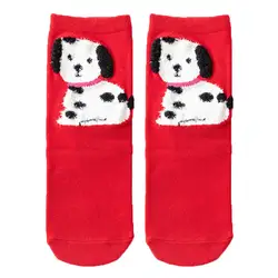 Рождественский Для женщин хлопковые носки печати толстые противоскользящие носки-тапочки ковер Повседневное носки Для женщин зимние 30OC14