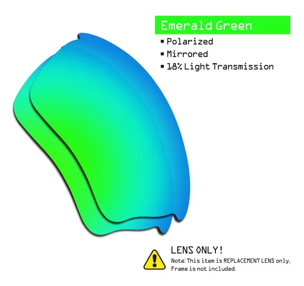 SmartVLT поляризованные Сменные линзы для солнцезащитных очков Oakley Half Jacket XLJ-несколько вариантов - Цвет линз: Emerald Green