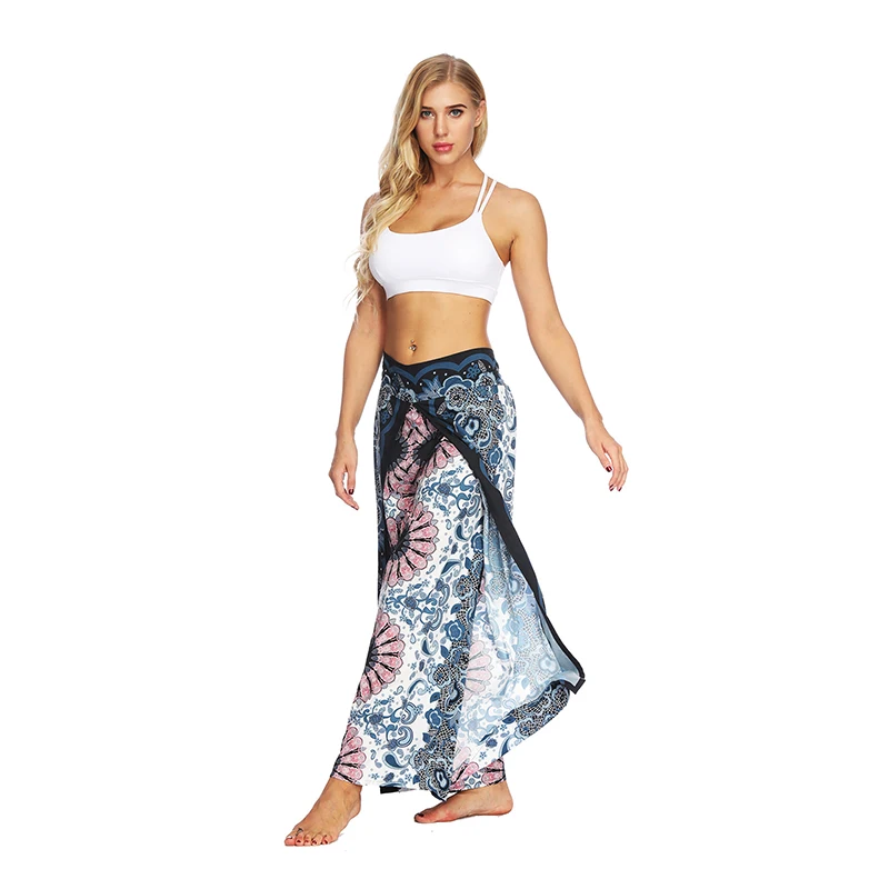 Women's Yoga Mandala Open Leg Pants Comfort Wide Leg Gypsy Hippie Aladdin Bohemian Pants Printed Thai Split Leg Harem Pants Women's Yoga Mandala Open Leg Pants Comfort Wide Leg Gypsy Hippie Aladdin Bohemian Pants Printed Thai Split Leg Harem Pants