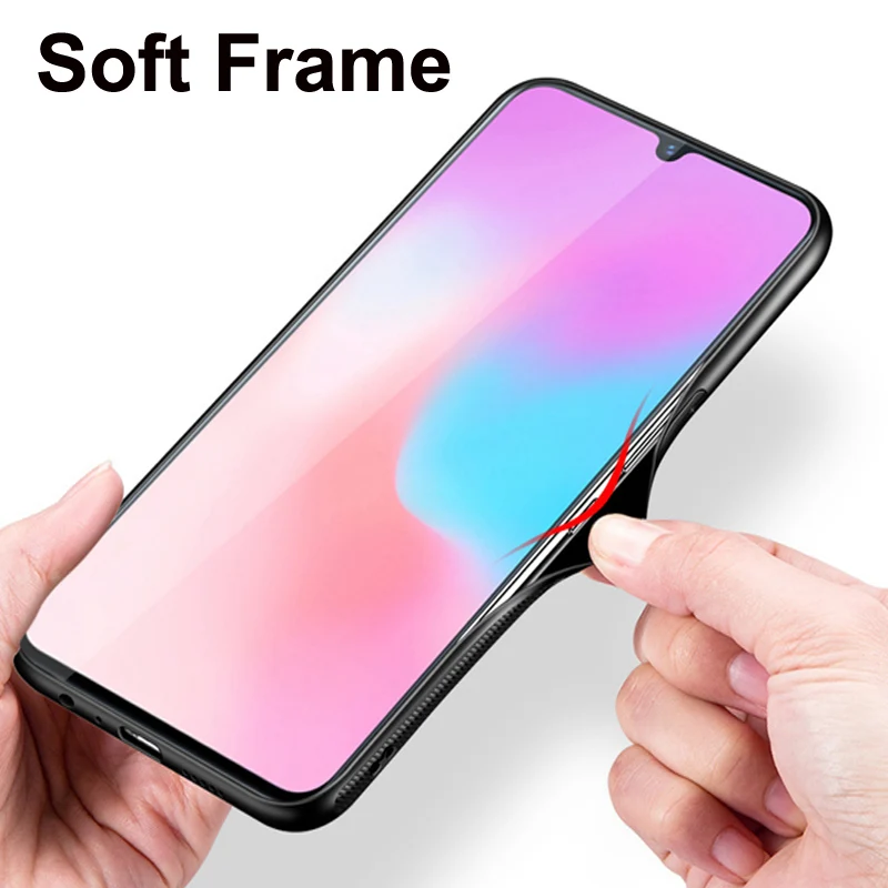 Чехол для vivo V11pro, однотонное закаленное стекло+ ТПУ, чехол для телефона vivo V11 pro, чехол vivo V11 pro, градиентные стеклянные чехлы