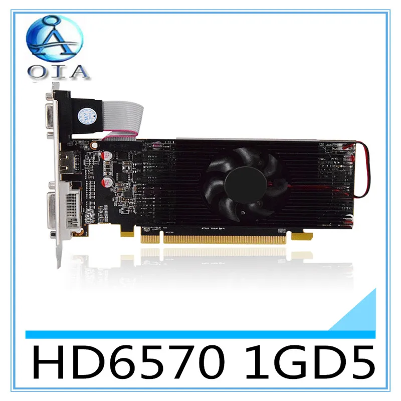 New Original Desktop Graphics Card HD6570 1GD5 650/4000MHZ 1G/128BIT desktop computer independent game card free shipping used gtx740 energy efficient desktop game disassemble graphics 1gd5