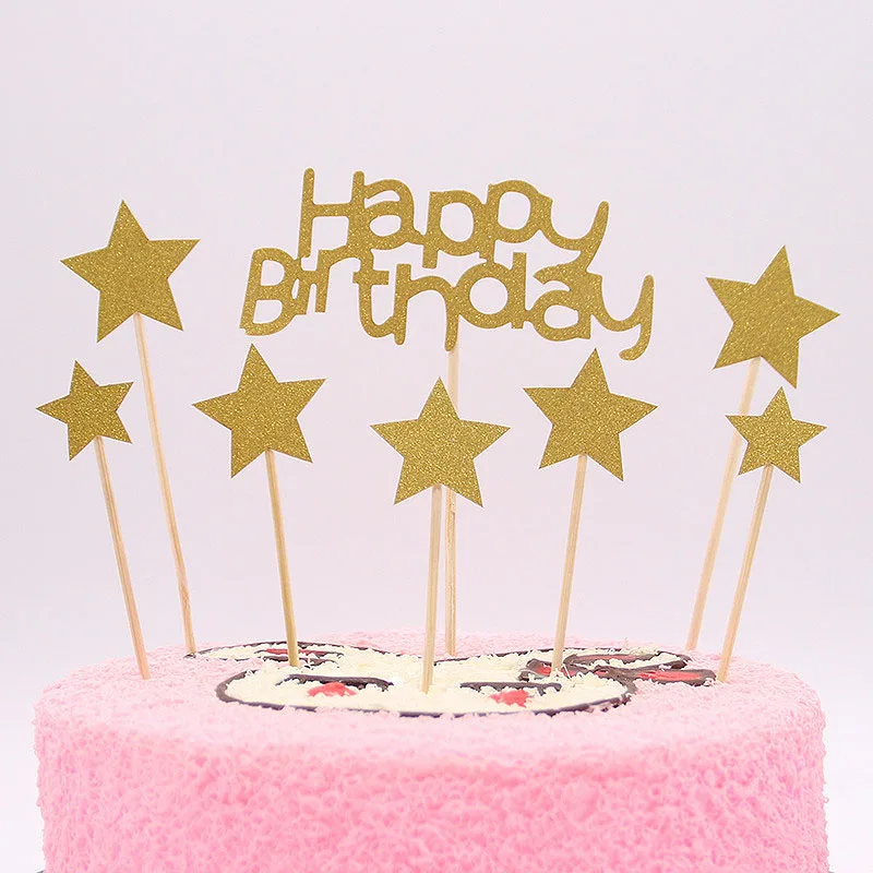 1 комплект золотой черный пирожное для дня рождения торт Топпер детская игрушка в ванную день рождения приспособление для выпечки