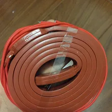 25 мм х 20 м 2000 Вт 220 в высокое качество гибкий силиконовый нагревательный элемент пояс для отслеживания тепла силиконовая резиновая труба нагреватель водонепроницаемый