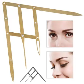 

Stainless Steel Ratio Eyebrow Permanent Microblading Makeup Measure Tool Eyebrow Guide Ruler Tattoo Supplies Makeup Tool Kit