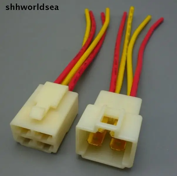 Shhworldsea 5/30/100 набор 6 3 мм Коннектор 4 P 4-контактный Электрический коннектор наборы