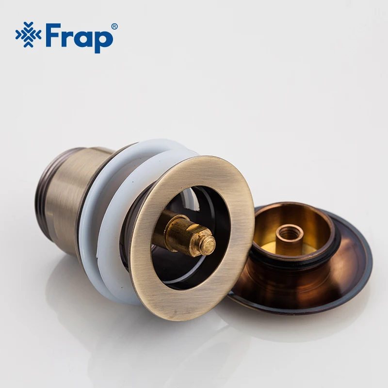 Frap جديد حوض استنزاف حوض حمام تجاوز حفرة صنبور مصرف زر المنبثقة النفايات التوصيل مشقوق أحواض مطبخ مصارف F60 F60-4