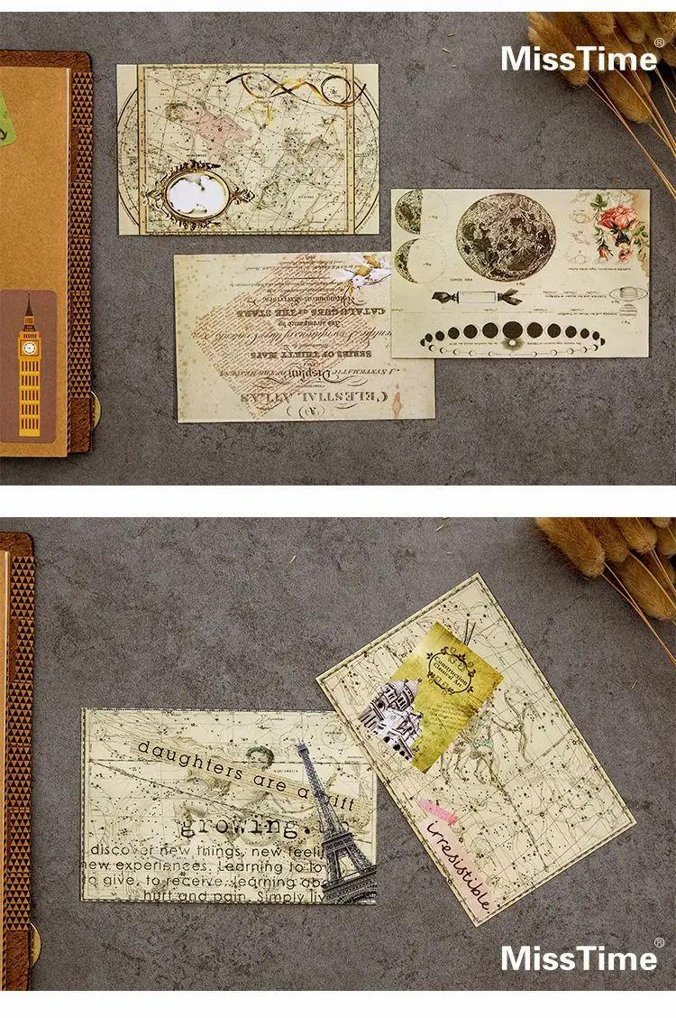 30 шт./упак. европейский здание старинные открытки с днем рождения Бизнес Подарочные карты набор карт сообщение