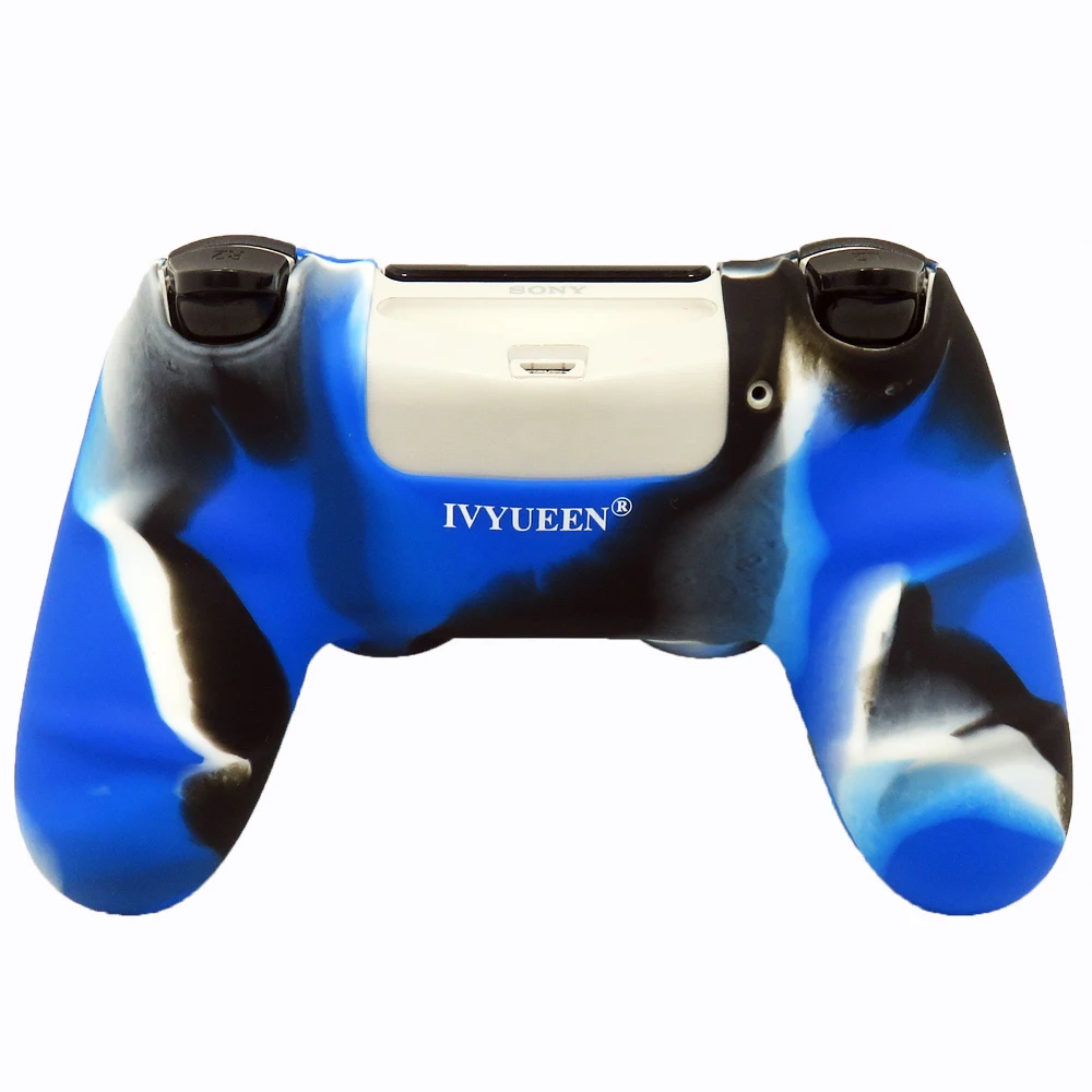 Ivyueen противоскользящие силиконовый чехол для sony Игровые приставки Dualshock 4 PS4 Pro Slim контроллер крышка с Стик Захваты шапки