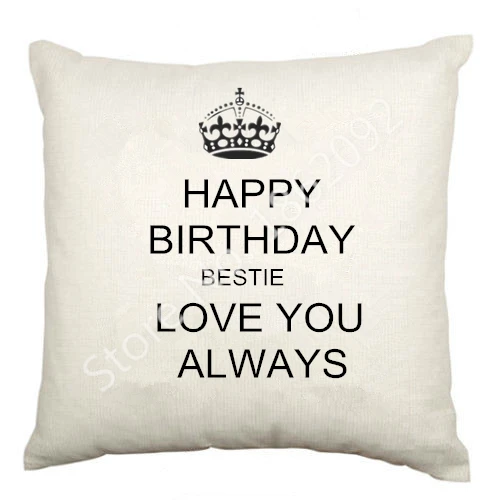 Bester Freund Geburtstag Kissenbezug Samt Happy Birthday Bestie ... Bester Freund Geburtstag Kissenbezug Samt Happy Birthday Bestie ...