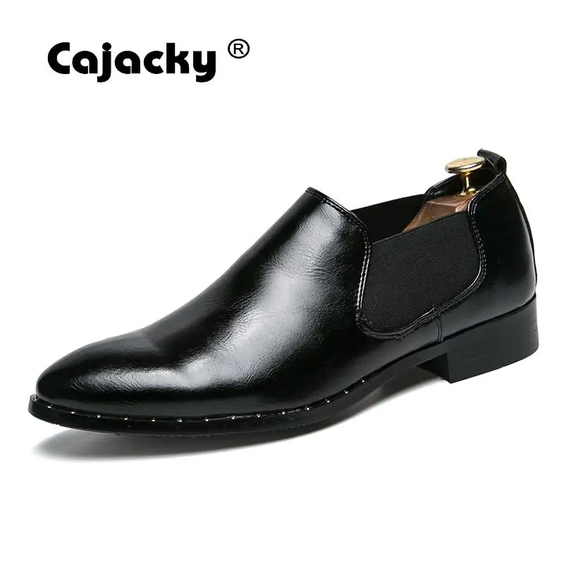 black and gray men's dress shoes