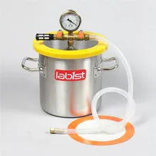 1,6 галлон 200 мм 7," вакуумная дегазационная камера из нержавеющей стали, поликарбонатная крышка