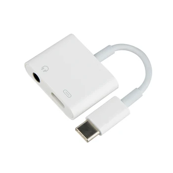 

2 in 1 Fast Charge Headset Adapter Type-C 3.5mm Digital Audio Cable Converter for iPad Pro Huawei