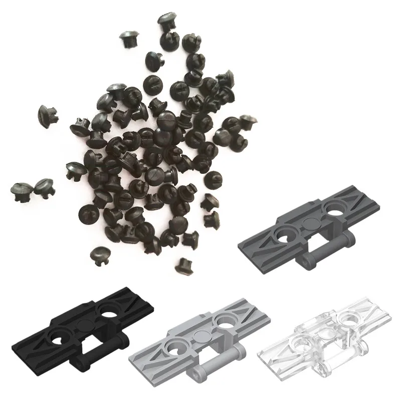 

Bulk Technic part Rubber Stopper Chain link Grip Caterpillar Track Attachmen Building Blocks Bricks Toys Compatible With Lego