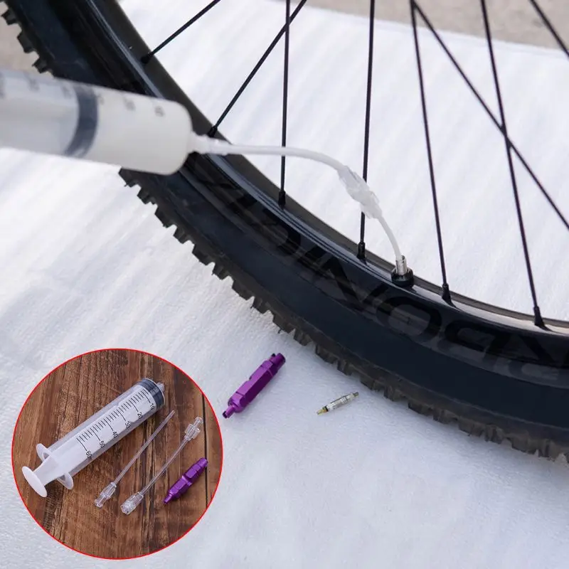 1 комплект, шприц для ремонта велосипедов, инструменты для ремонта шин, вакуумные инструменты для обслуживания шин, комплект для горного велосипеда MTB