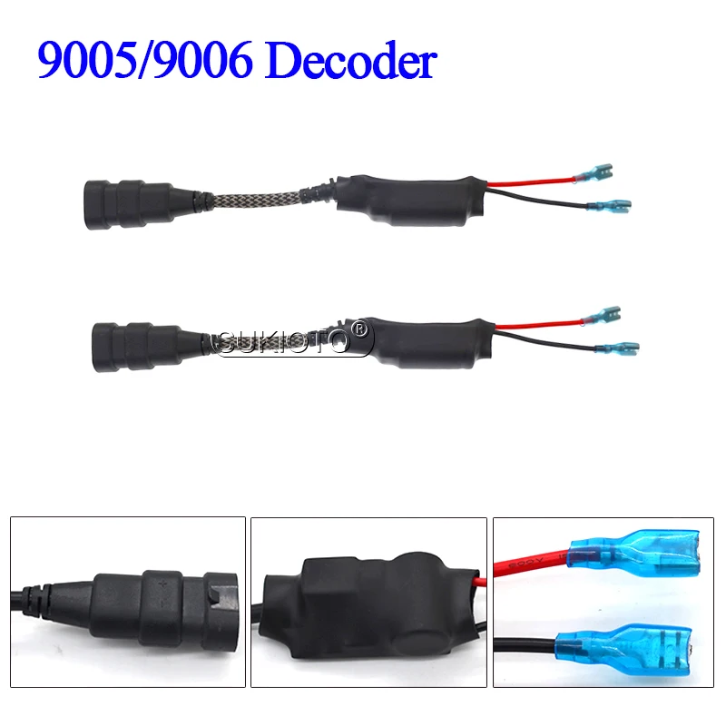 SUKIOTO 2PCS HID Warning Canceller Decoder Car Light Round Xenon Ballast Decoder For 35W 55W Xenon H1 H3 H7 H11 HB3 HB4 Bulb Kit (11)