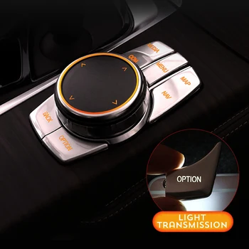 

For BMW G38 G30 G08 G01 5 Series X3 Chrome ABS Multimedia Buttons Covers Engine Start Stop Trim Decals Car Styling Organizers