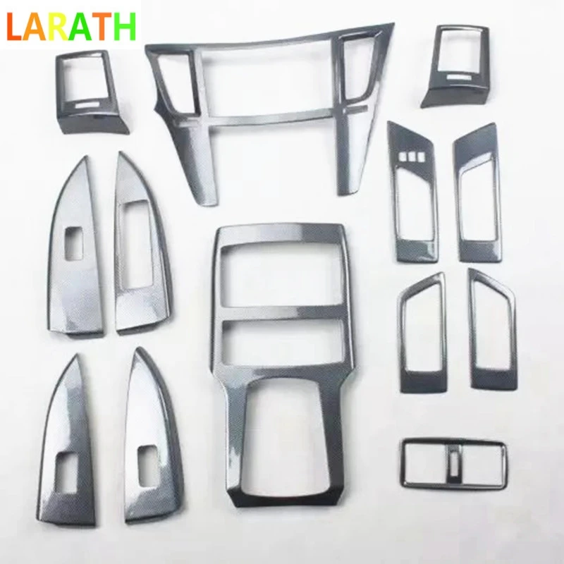

For Subaru Outback 2015 2016 2017 2018 Carbon Fiber Car Interior Front Rear Window Switch Air Vent Gear Shift Trim Cover 13pcs