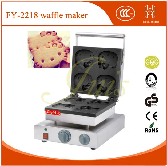 Non-Stick  muffin baker cake cafe shop waffle machine commercial hellokitty waffle maker