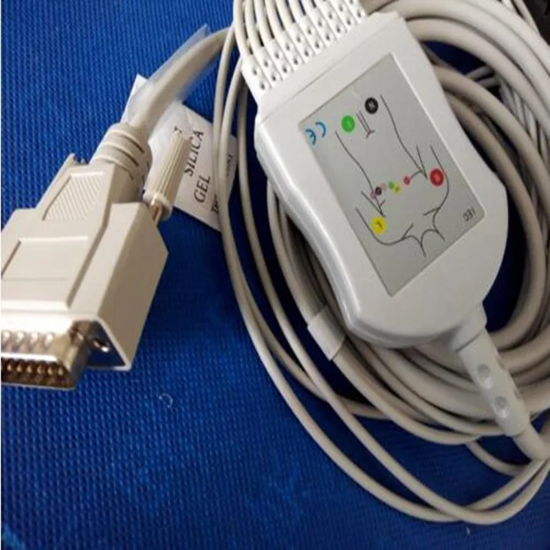 

Free Shipping Factory Made Compatible Nihon Kohden ECG/EKG Cable ECG-1250,ECG-1350, ECG-9101/9130/9132/9620 Din Type IEC TPU
