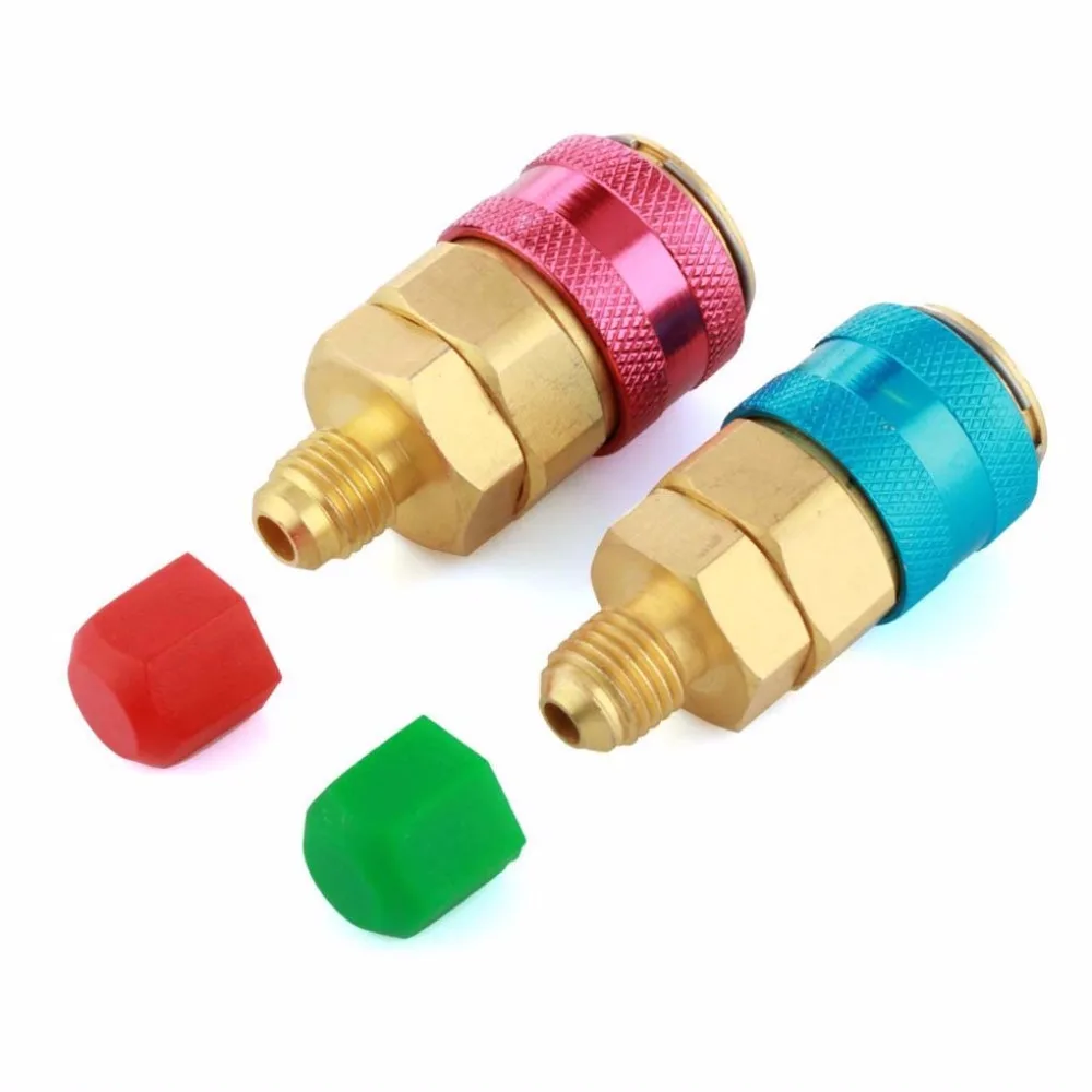 2Pcs Freon R134A H / L Car Auto Air Conditioning Refrigerant Quick