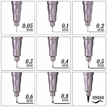9 pcs/lot Fine Liner Pen Artistic Brushes Manga Anime Art Markers For Drawing Graffiti Sketch Painting Office School Supplies