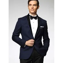 Notch Lapel Navy blue terno masculino Groom mens suit Tuxedos Wedding Blazer Suits for men 2017 new costume homme (Jacket+Pants)