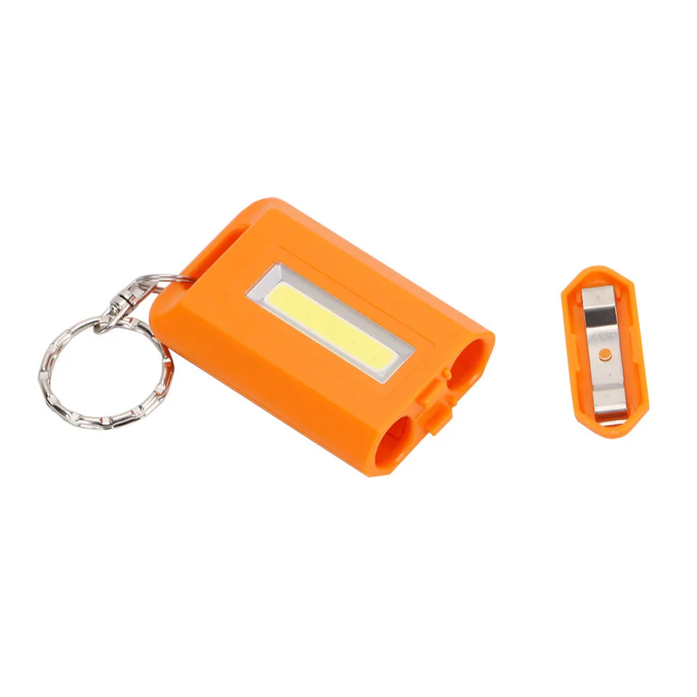 Мини COB светодиодный светильник-вспышка портативный флэш-светильник фонарь лампа аварийный Ночной светильник с брелком для кемпинга рабочее использование 2* AAA батареи