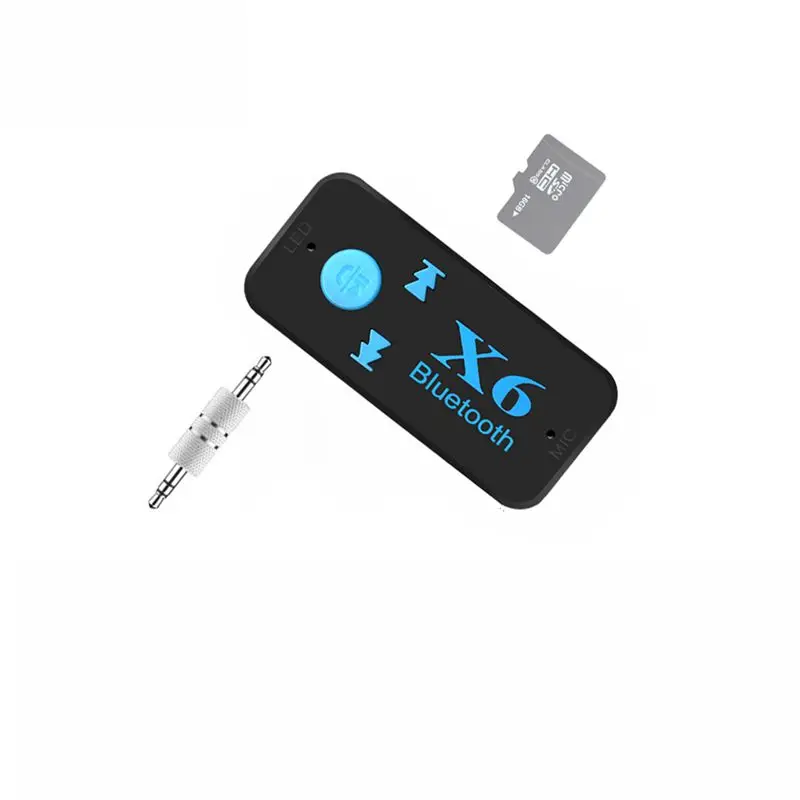Беспроводной мини 4,1 EDR Bluetooth Aux аудио приемник адаптер 3,5 мм Handsfree автомобильный комплект TF карта воспроизведения A2DP Mp3 музыкальный приемник