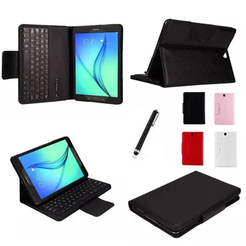 

Detachable Wireless Bluetooth Keyboard With Stand Leather Cover Case For Samsung Galaxy Tab.A 9.7 P550 9.7 inch Tablet +Pen