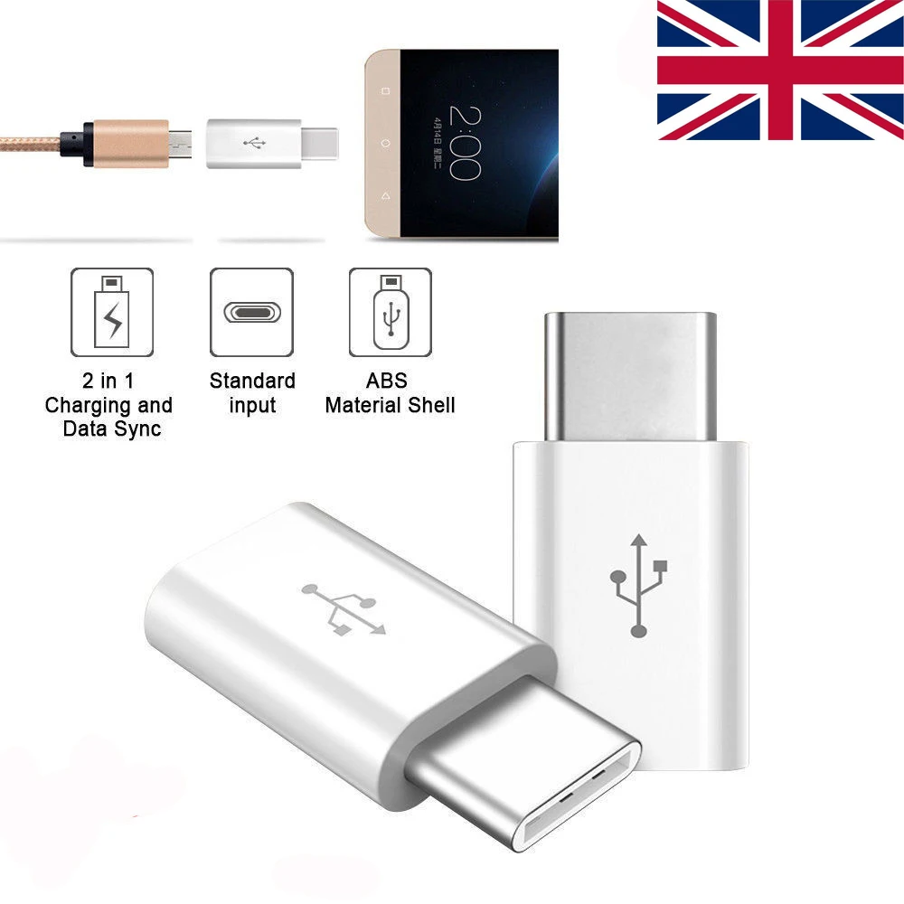 Usb type C разъем адаптера Micro USB мама к USB-C папа USB 3,1 конвертер данных для samsung для Galaxy Note 8 S8 Plus и т. Д