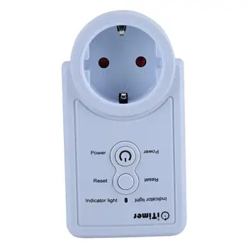 

EU Plug Smart GSM Outlet Plug Socket with Temperature Sensor SMS Command Control Russian Version
