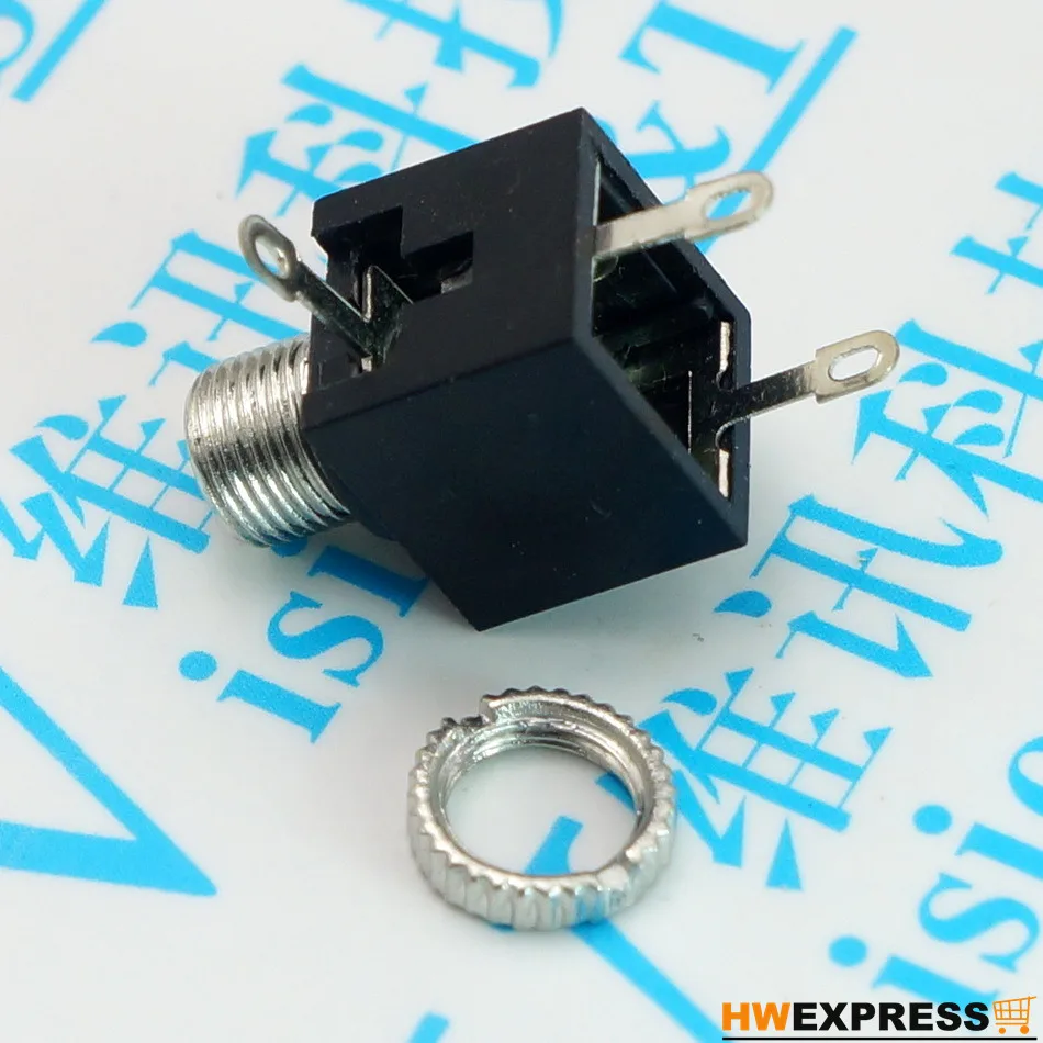 

10 PCS PJ 201 M 2.5 MM Headset Audio Frequency Socket 3 Foot Single Channel Socket PJ 201 M Bring Snail Connector