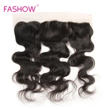 Orelha a Orelha Fechamento de Renda Frontal Onda Do Corpo Brasileiro 13x4 8 Remy Do Cabelo Do Laço Frontal Com o Cabelo Do Bebê 10 12 14 16 18 20 polegadas