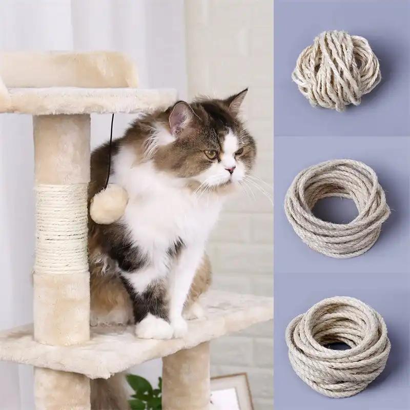 164Feet 8mm Wide Natural Jute Rope for DIY /& Arts Crafts,Christmas Gift Packing,Cat Scratch Post Jute Twine Bundling,Floristry