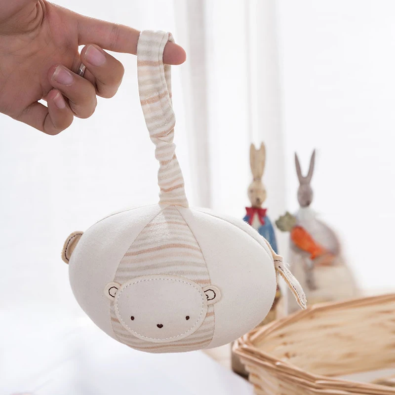 Cute Baby Hand Grasp Rattle Ball Baby Cloth Music Sense Toy Educational