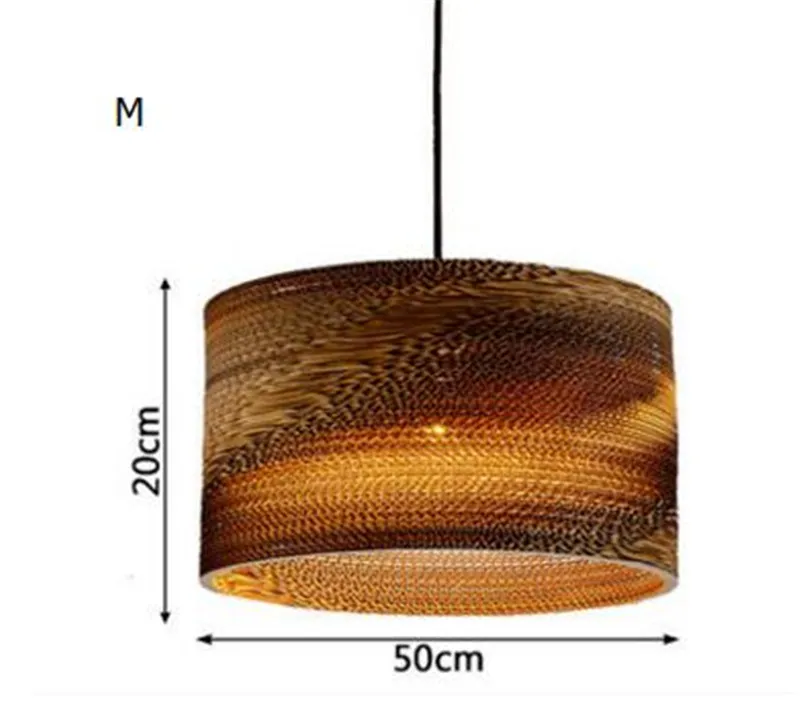 Деревянный бумажный кулон соты светильник s картонная птичья клетка E27 подвесной светильник Лофт светильник подвесной светильник Домашний Светильник ing одежда - Цвет корпуса: Model M