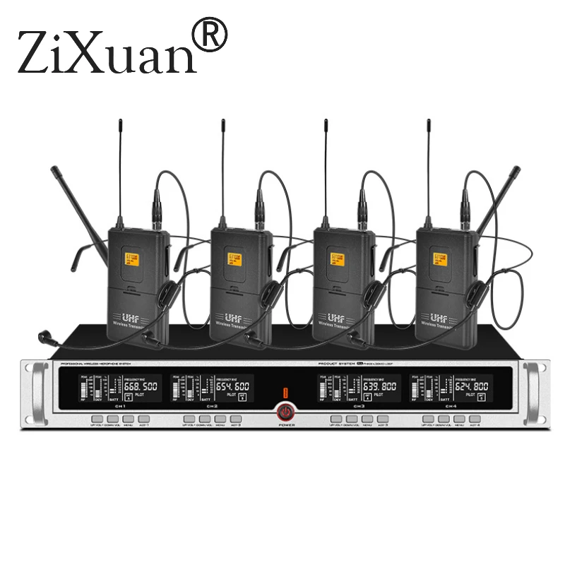 ZX-8416-h SP4-SKM9000 1" монтируемый в стойку UHF Беспроводной система микрофонов конференции домашнее Караоке ручной микрофон