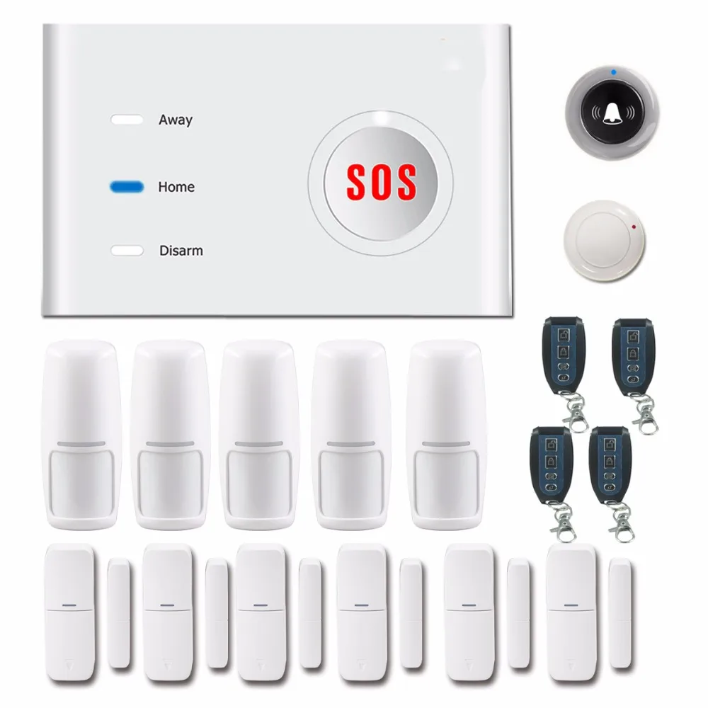

433Mhz Wireless App Remote Control GSM / WIFI Burglar Alarm System