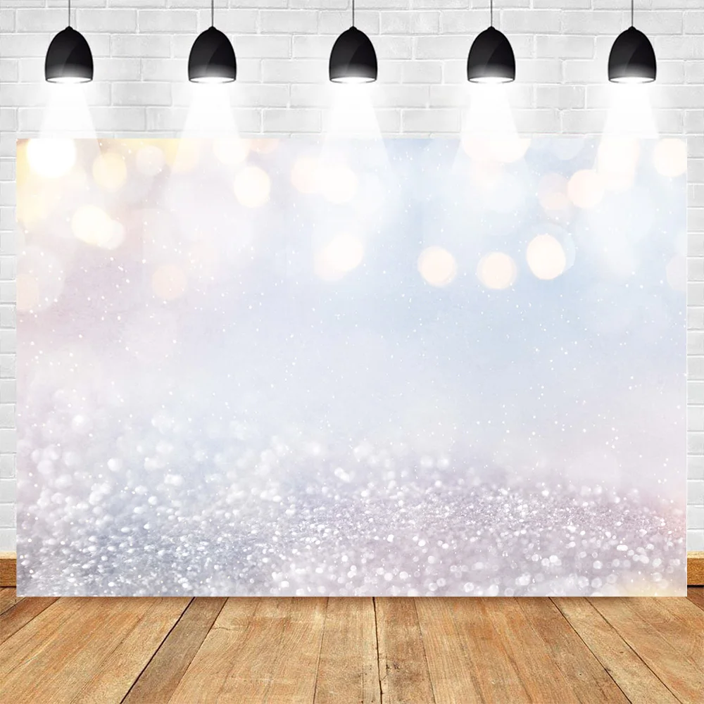 

Mohofoto Birthday Backdrop for Photography Bokeh Photo Background Baby Shower Backdrops Shiny Customized Photographic for Studio
