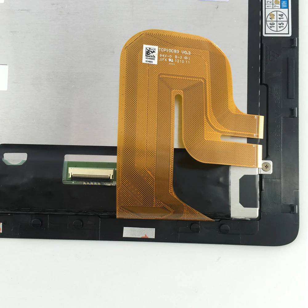 Skup HSD101PWW2 ekran wyświetlacza LCD montaż digitizera ekranu dotykowego z ramką do podkładki transformatorowej Asus TF201 TCP10C93 V0.3 vesion