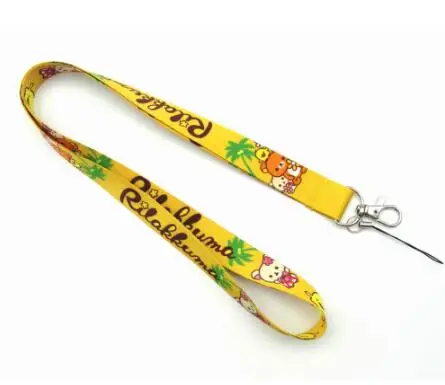 

1 PCS cartoon anime Rilakkuma cute bears key lanyards id badge holder keychain straps for mobile phone Free Shipping