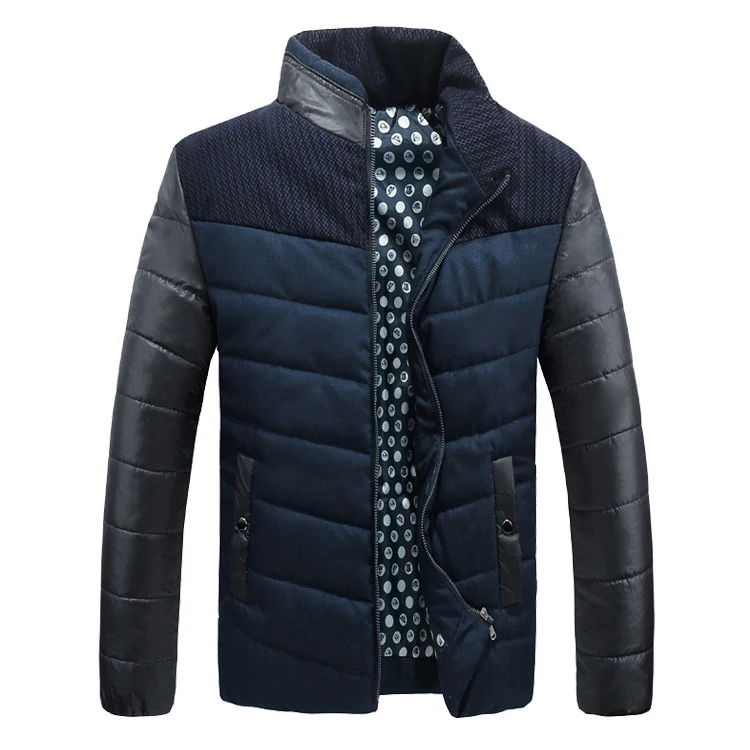 Новое поступление зимняя куртка мужская модная мужская куртка брендовая одежда осеннее пальто толстая верхняя одежда Hommer - Цвет: Dark Blue