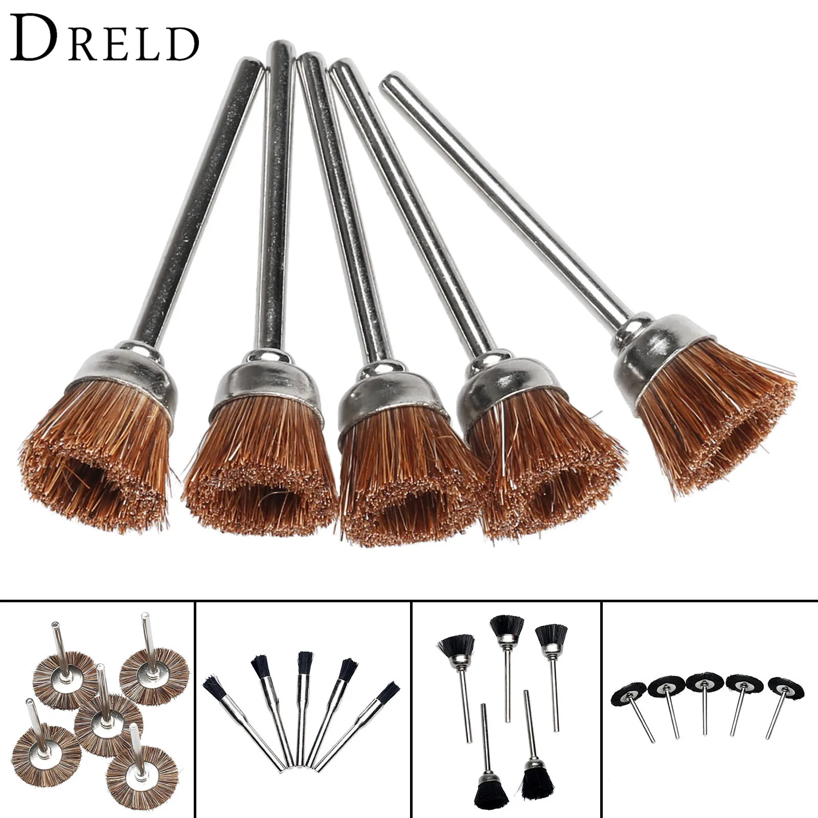 25Pc Dremel Accessories Rotary Brush Polishing Wheel Brush for Rotary