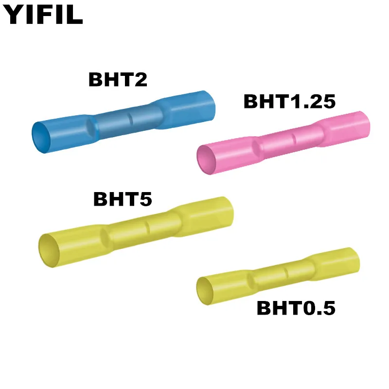 Водонепроницаемый стыковой соединитель BHT0.5 BHT1.25 BHT2 BHT5 термоусадочная трубка для