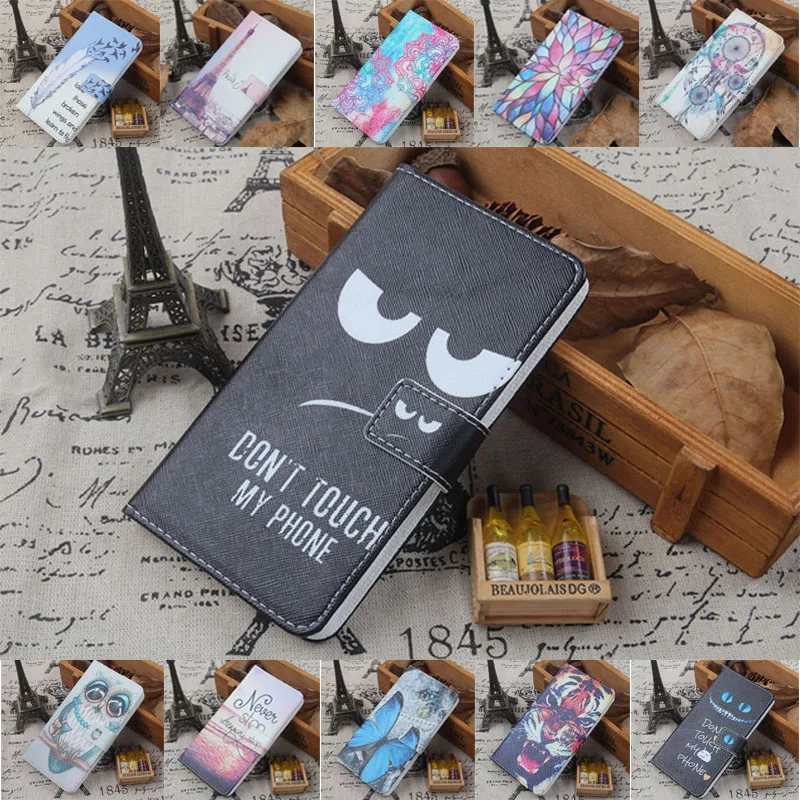 

For TP-Link Neffos X1 Max Y5 Y5L C5 Max TP802A Phone case Fashion Flip Painting PU Leather With Card Holder Cover