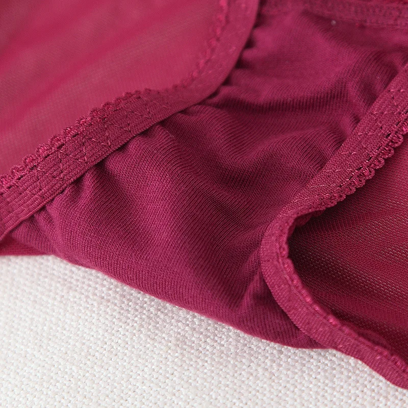 New Ladies Transparent Underwear S M L XL Size Low Waist High Quality Lacy Sexy Panties Women Embroidery Red Lace Briefs Hollow