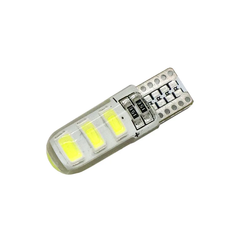 1 шт. T10 6SMD W5W 5630 5730 светодиодный Автомобиль светильник Canbus НЕ OBC ERROR Авто Клин лампа парковочная лампа лампы для чтения дневные ходовые огни 12V белый светло-голубой