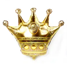 1 шт. большой 39 дюймов новая золотая корона в форме Принцесса фольги воздушные шары детская Праздничная Вечеринка расположение декорационная игрушка воздушные шары